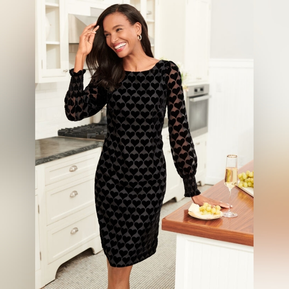 Talbots Plus Velvet Heart A-Line Dressβ